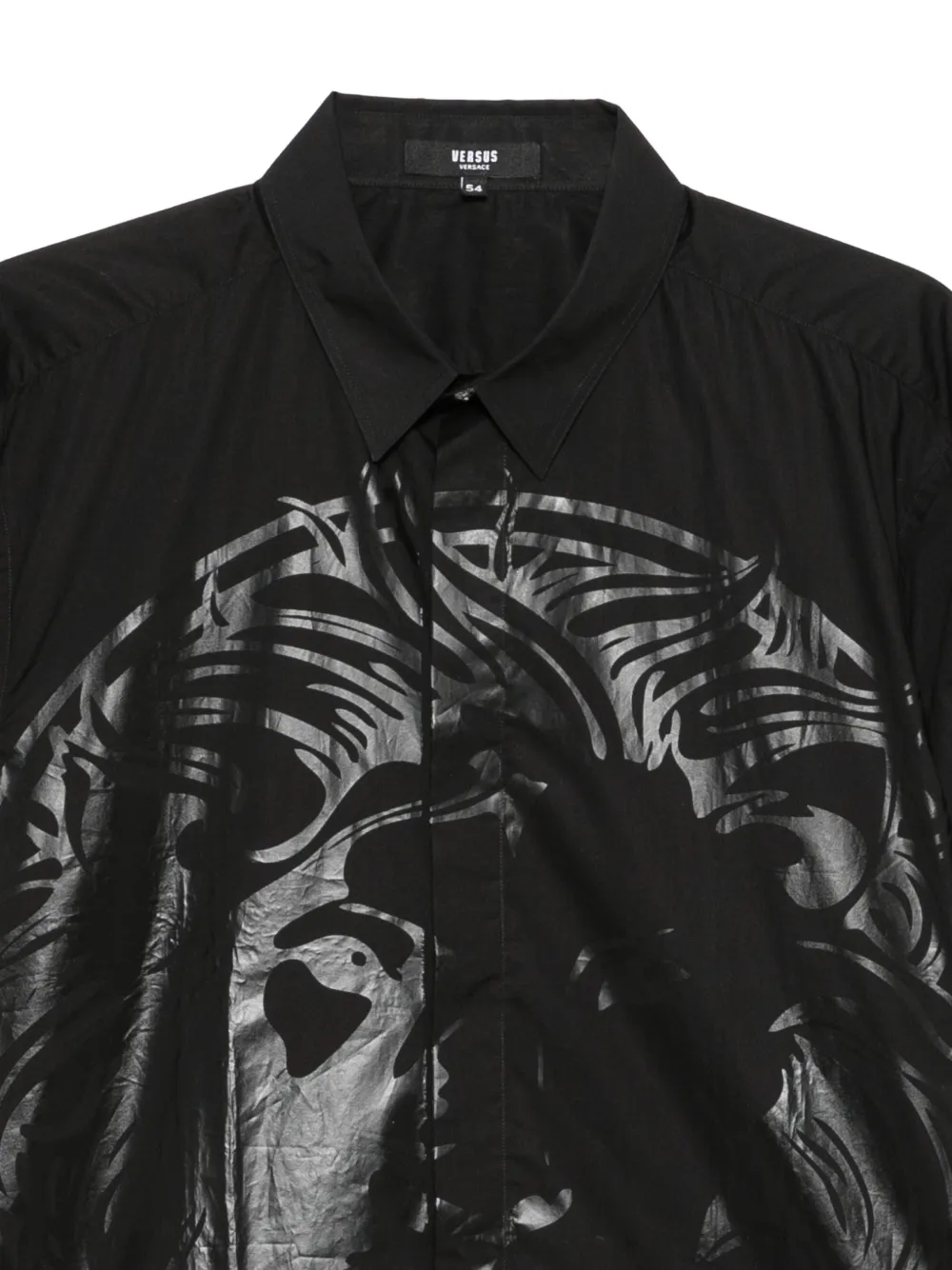 Versace Jeans Couture Medusa-print long-sleeve shirt Zwart
