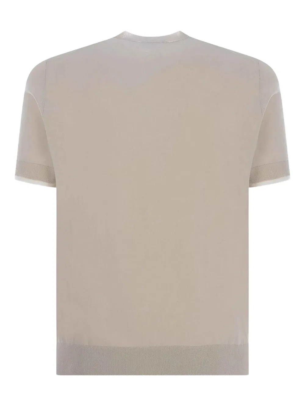 Paolo Pecora short-sleeve crew-neck sweater - Beige