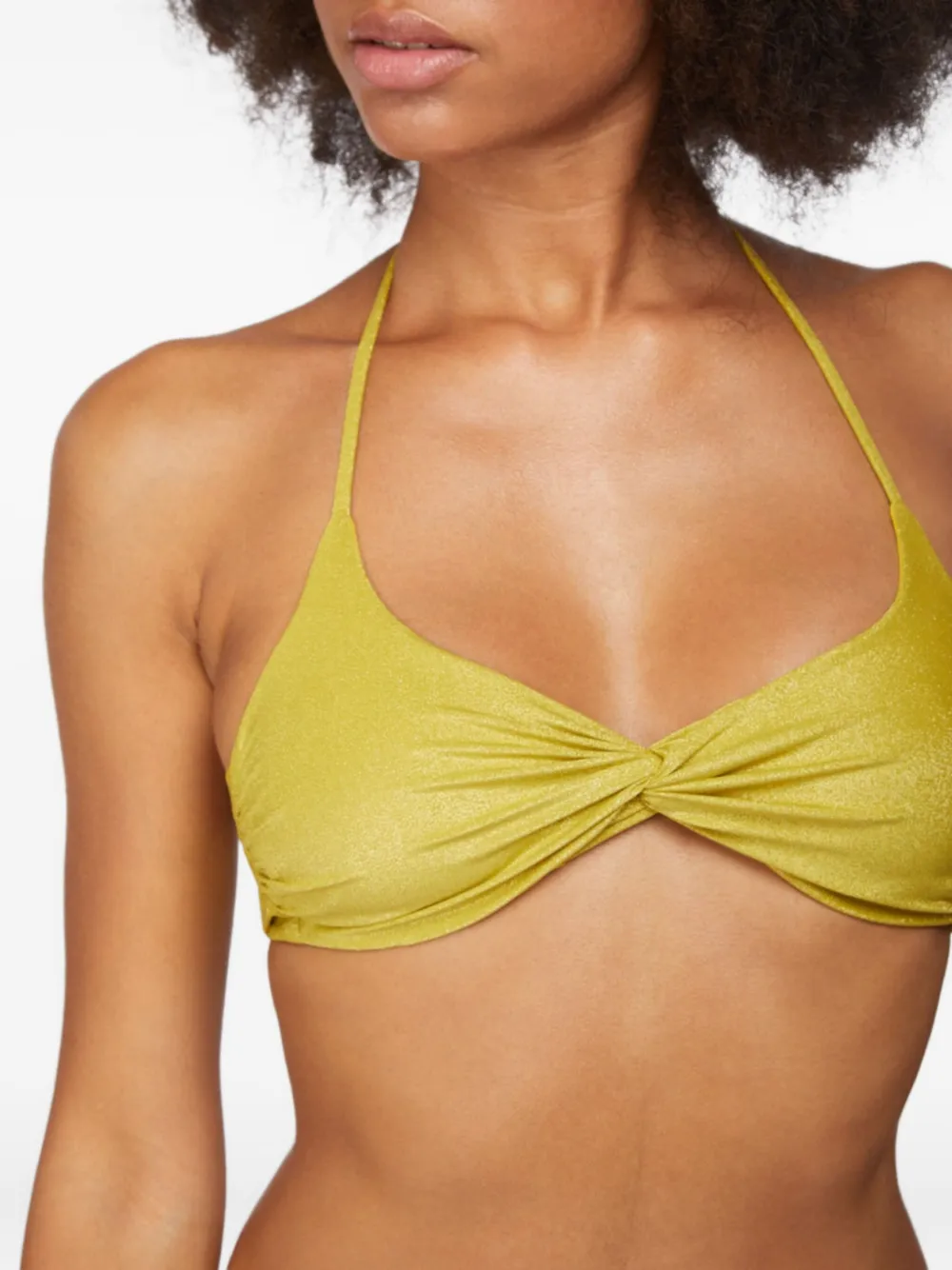 Fisico Bikini met gedraaide voorkant Geel