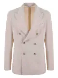 Manuel Ritz herringbone double-breasted blazer - Neutrals