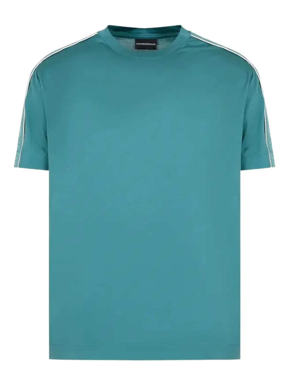 Emporio Armani T-shirt met schouderstreep Blauw