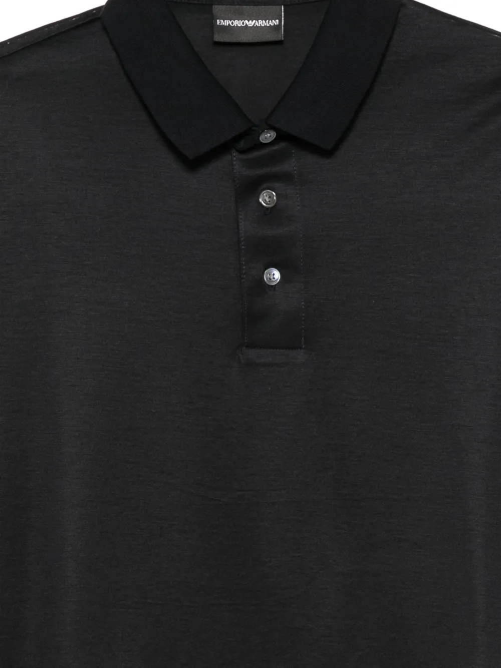 Emporio Armani Poloshirt met logoprint Zwart