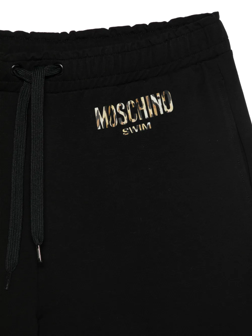 Moschino Shorts met logoprint Zwart