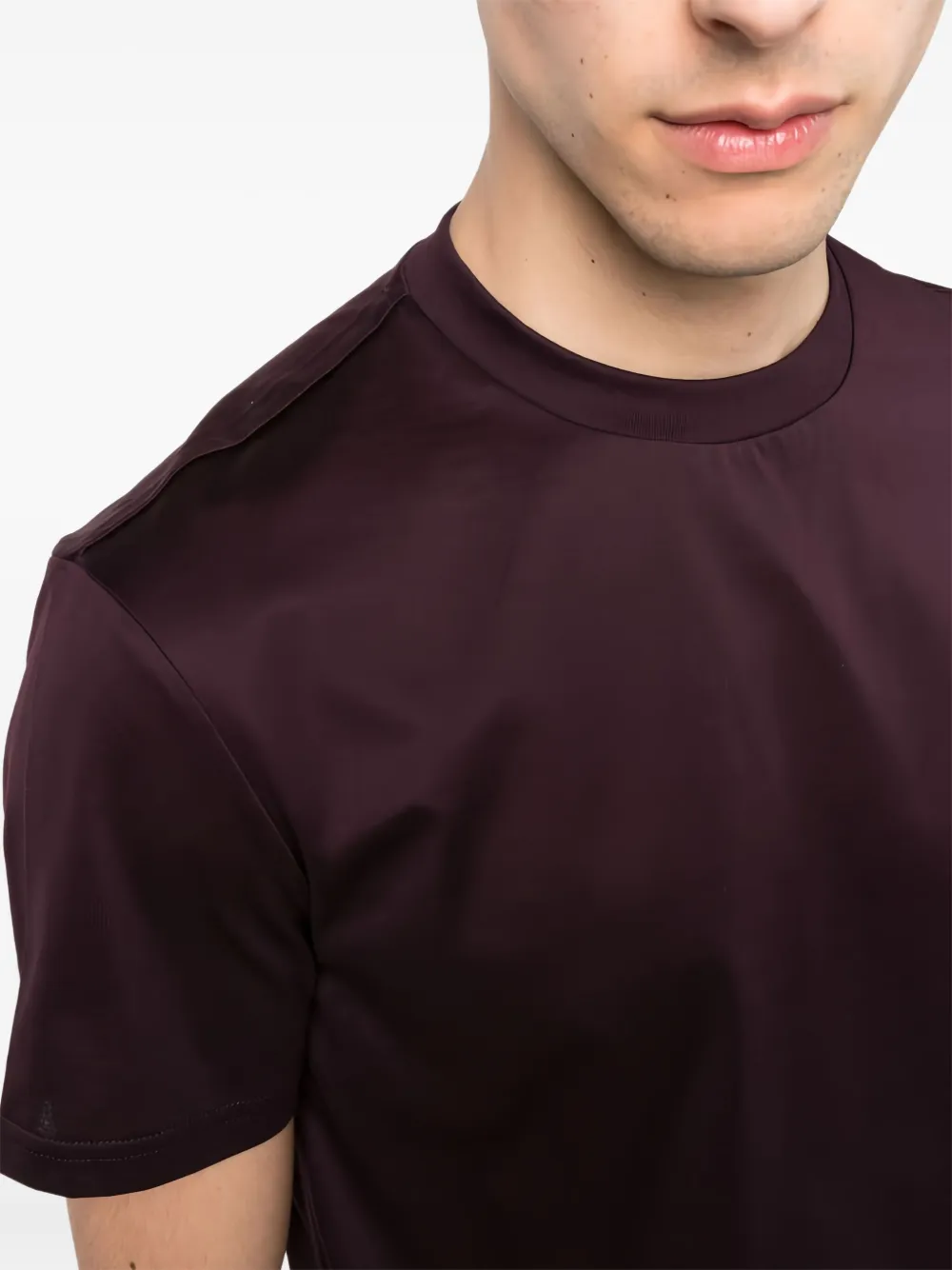 Low Brand T-shirt met ronde hals Rood