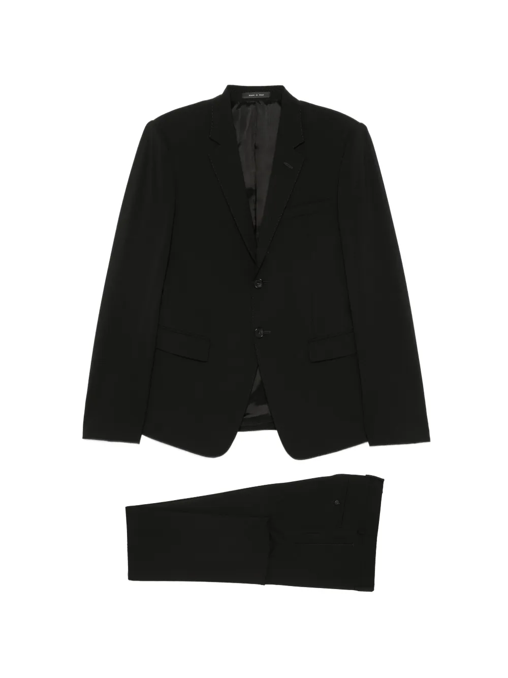 Emporio Armani Completo monopetto in lana - Nero