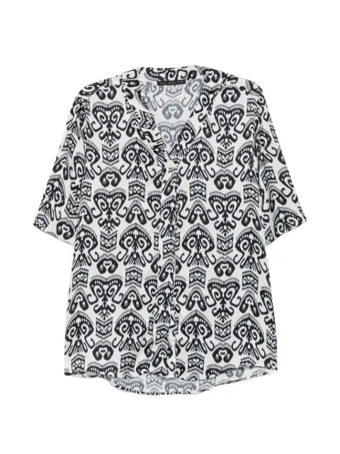 Low Brand ikat-print short-sleeve shirt
