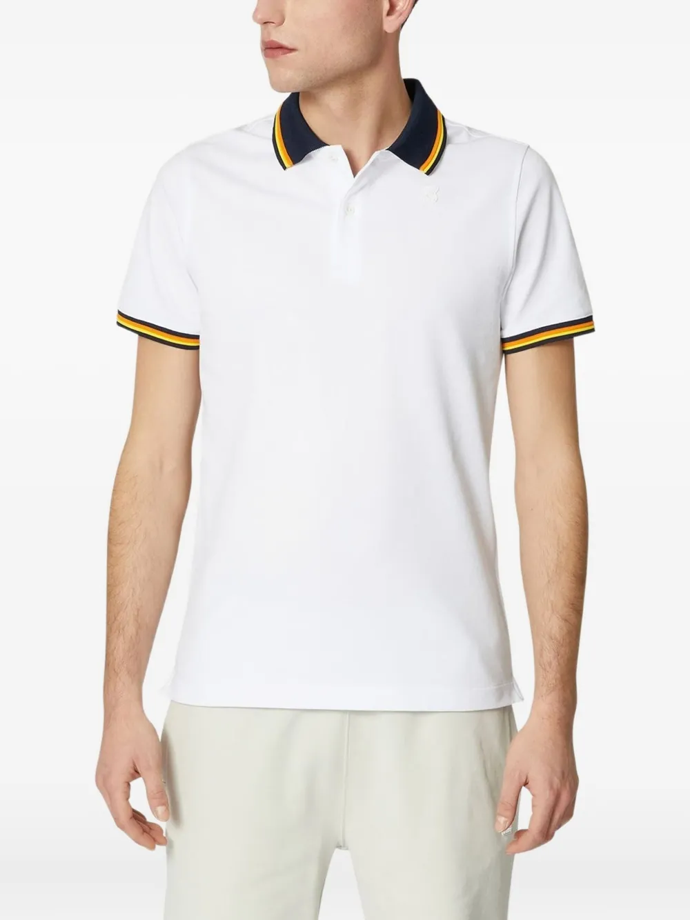 K-Way Vince tiped polo shirt - Wit
