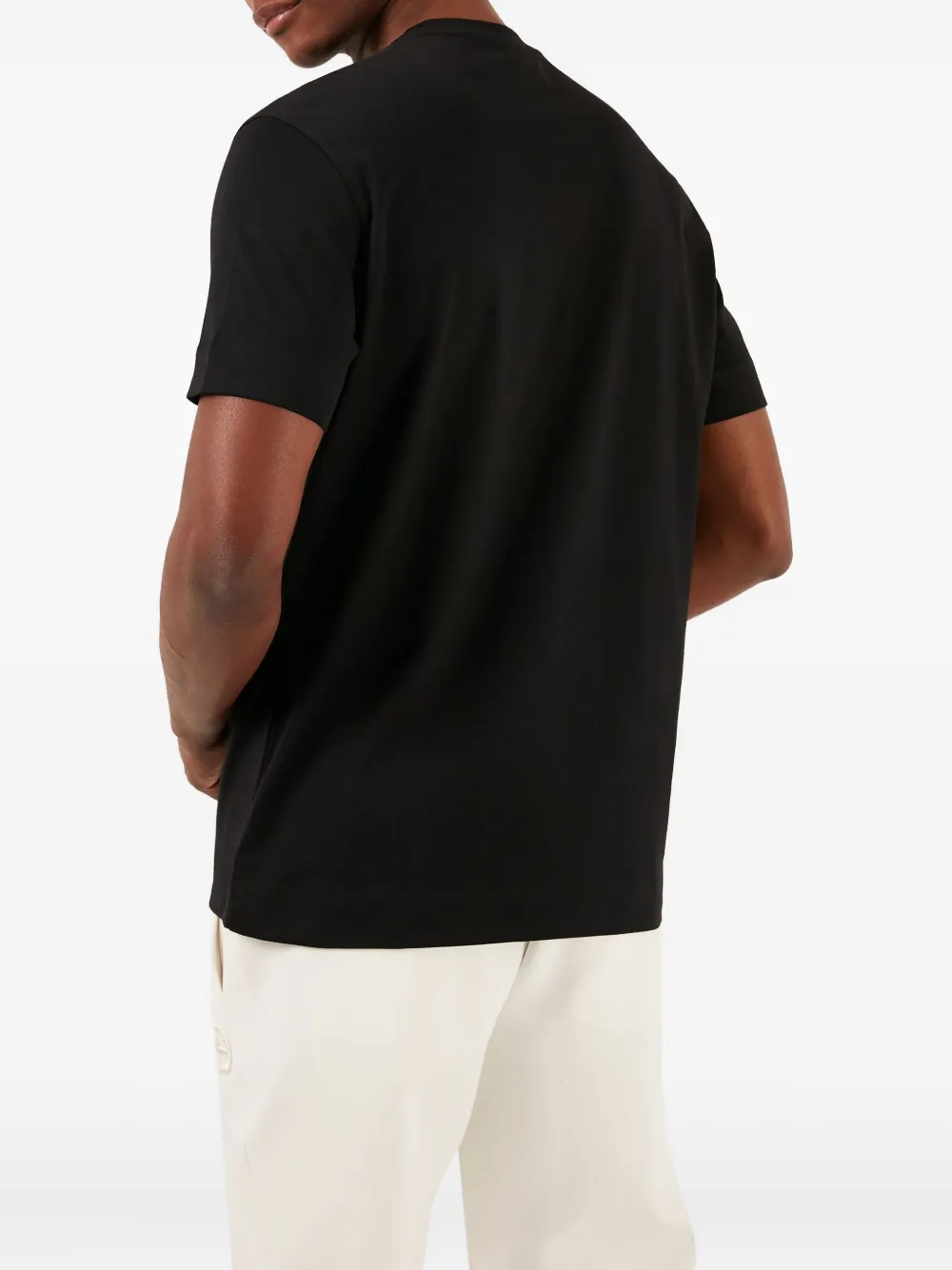 Emporio Armani T-shirt met geborduurd logo Zwart