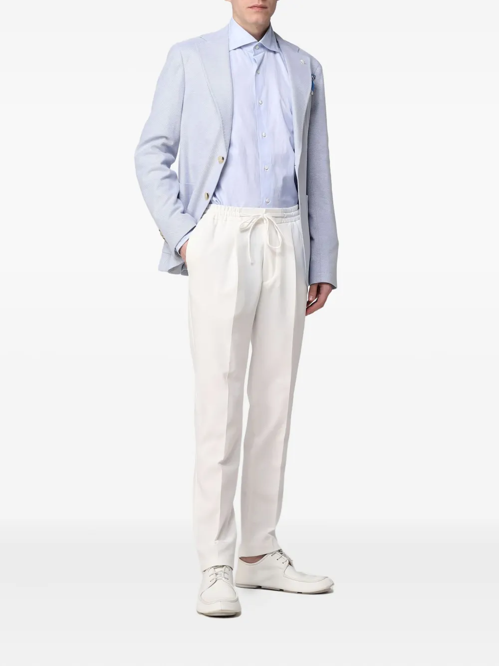 Manuel Ritz Blazer met enkele rij knopen Blauw