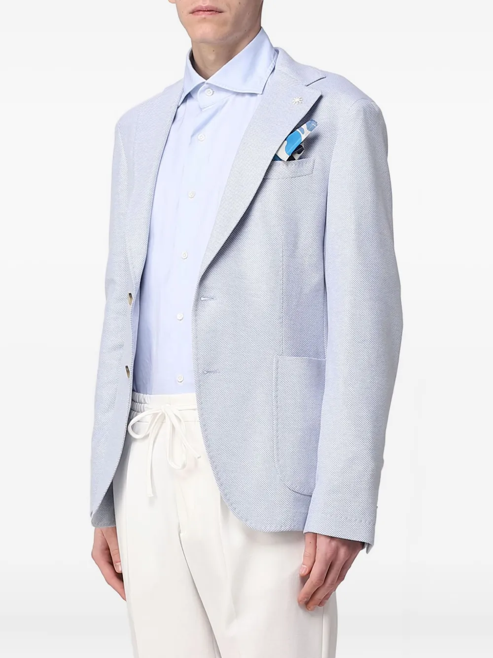 Manuel Ritz Blazer met enkele rij knopen Blauw