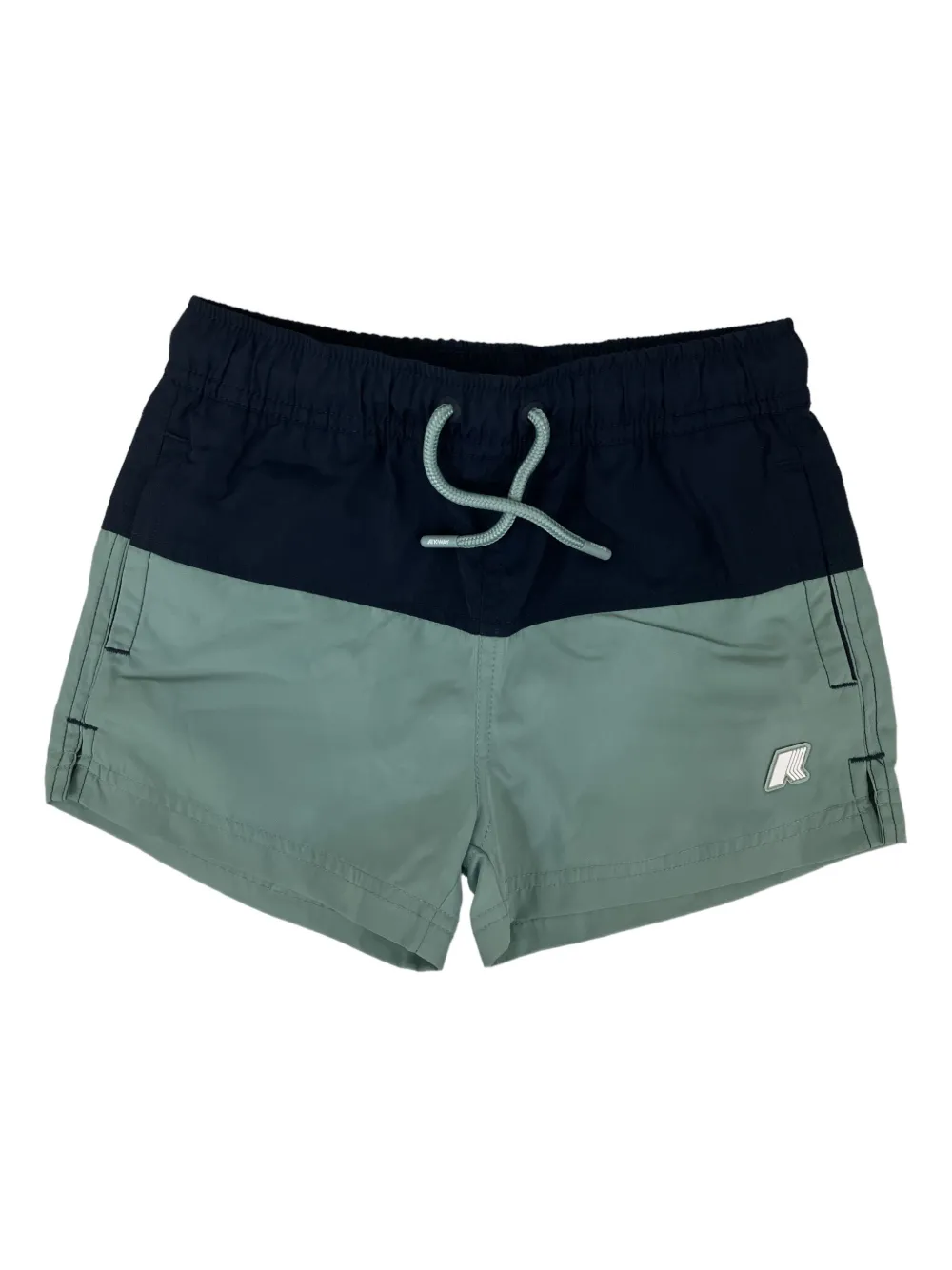 K-Way two-tone drawstring swim shorts Blauw