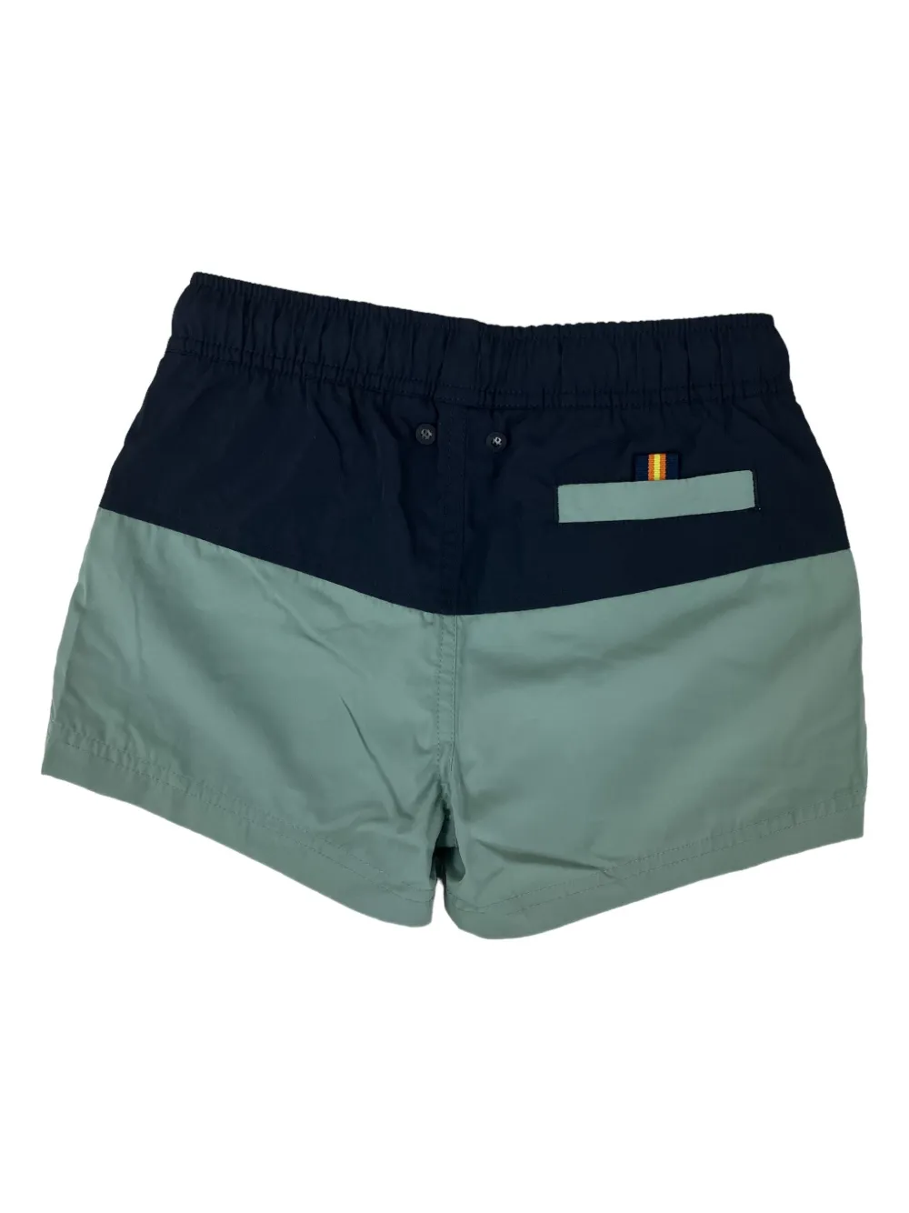 K-Way Tweekleurige zwembroek met trekkoord Blauw