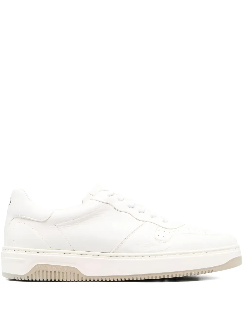 Tagliatore leather lace-up trainers | White | Image 1