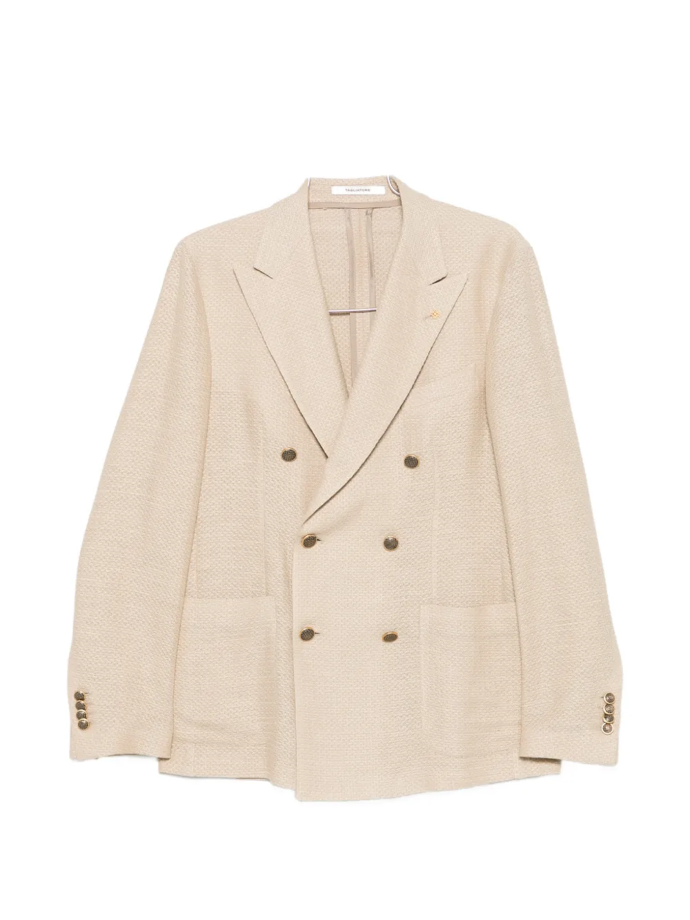 Tagliatore double-breasted peak-lapels blazer - Neutrals