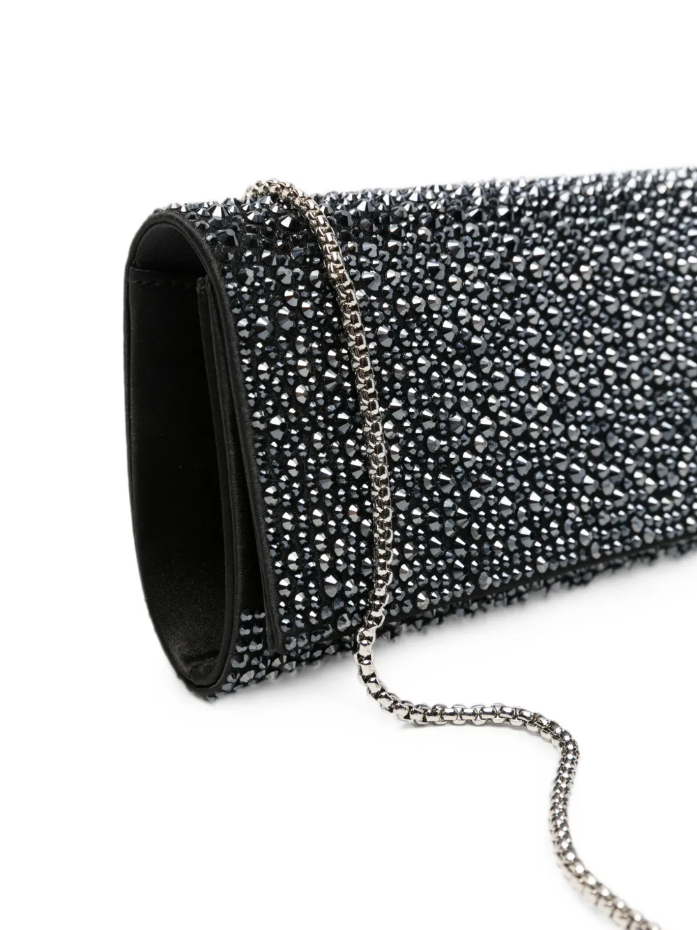 TWENTY FOURHAITCH Huma clutch verfraaid met kristallen Zwart