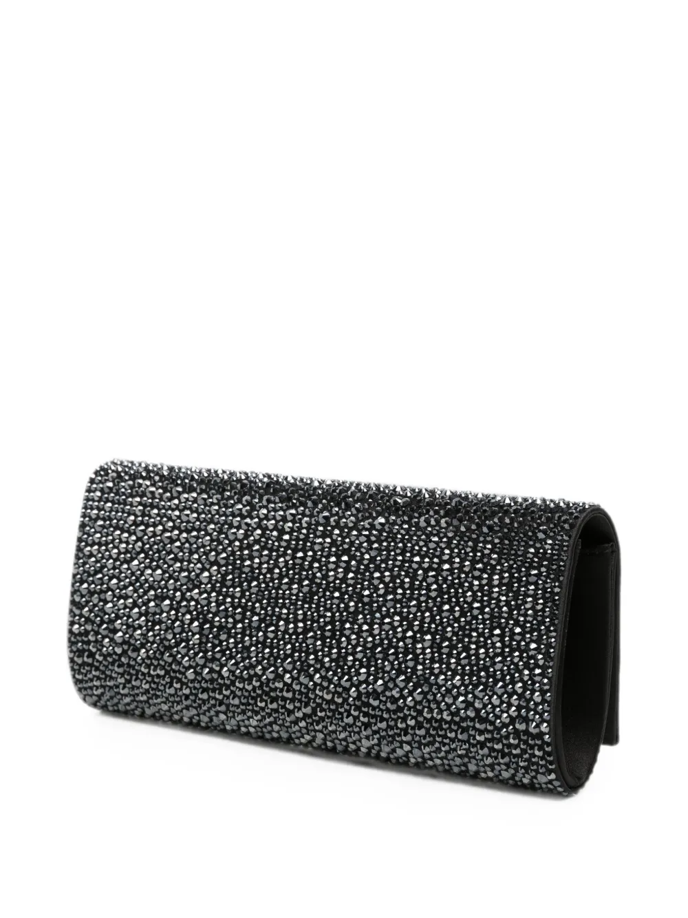 TWENTY FOURHAITCH Huma clutch verfraaid met kristallen Zwart