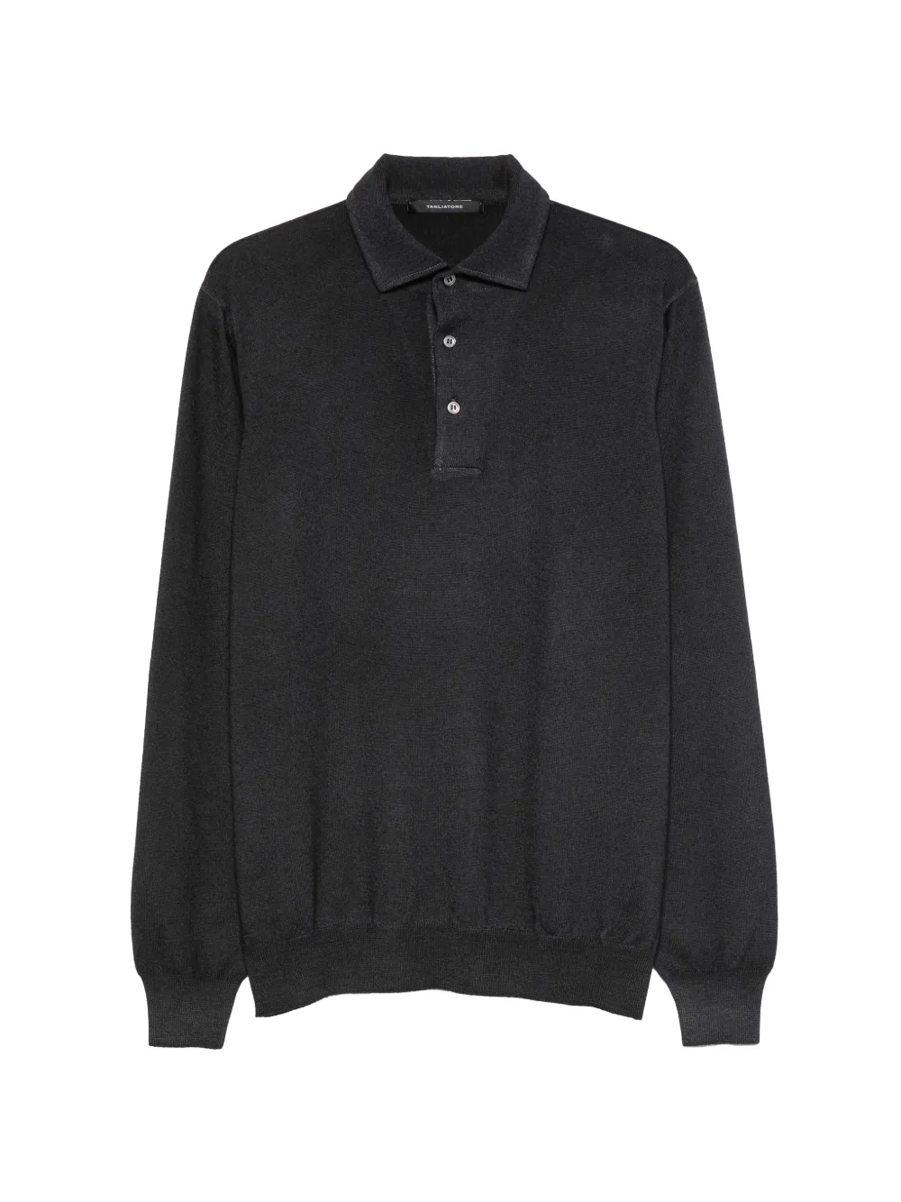 Tagliatore Bailey long-sleeve polo shirt - Grigio