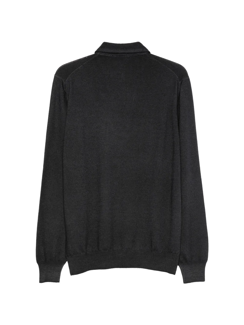 Tagliatore Bailey poloshirt met lange mouwen Grijs