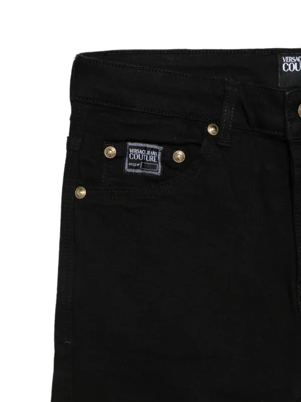 Versace Jeans Couture logo-patch Jeans | Black | FARFETCH CA