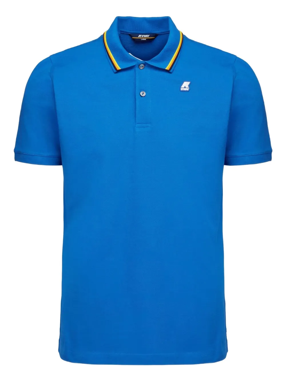 K-Way Jud poloshirt met gestreepte kraag Blauw