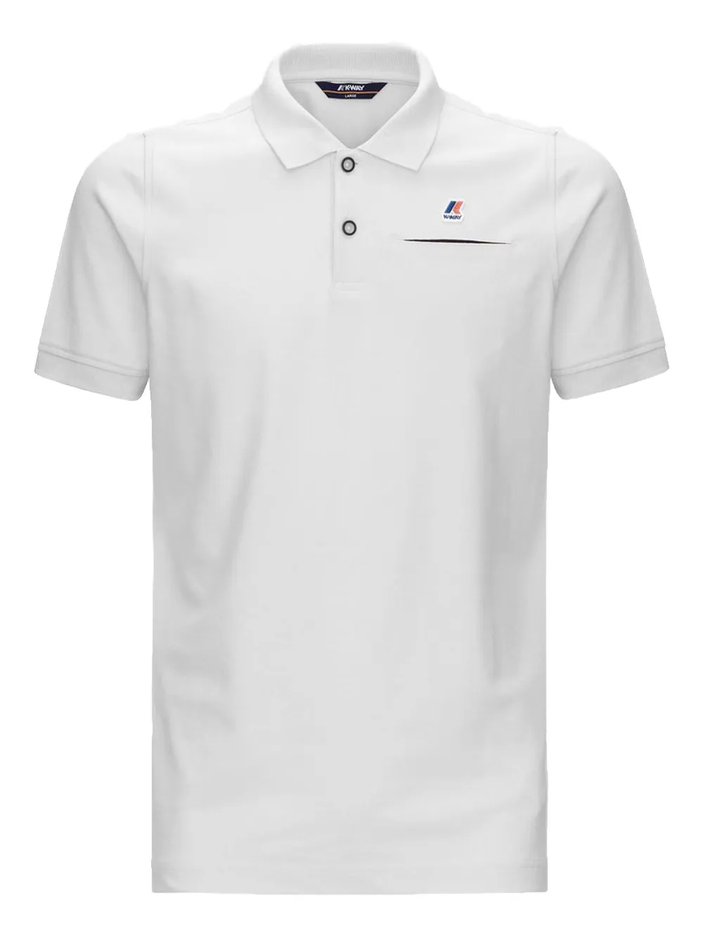 K-Way logo-patch polo shirt Wit