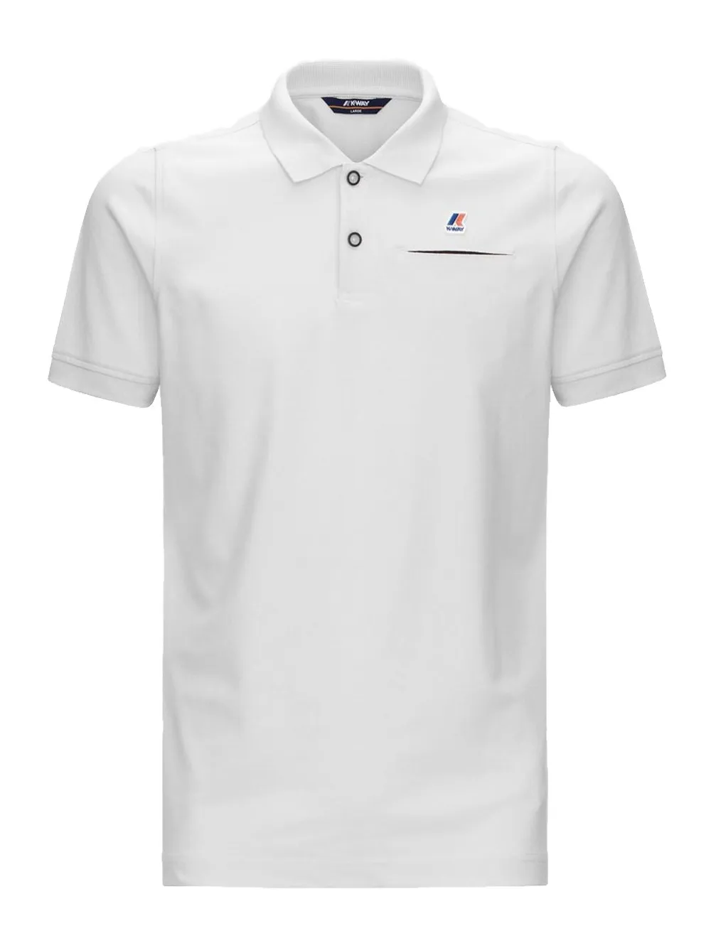 K-Way logo-patch polo shirt - Wit