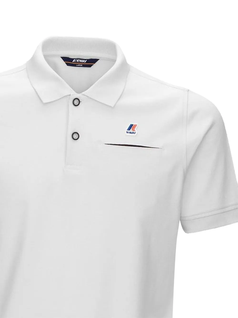 K-Way logo-patch polo shirt Wit