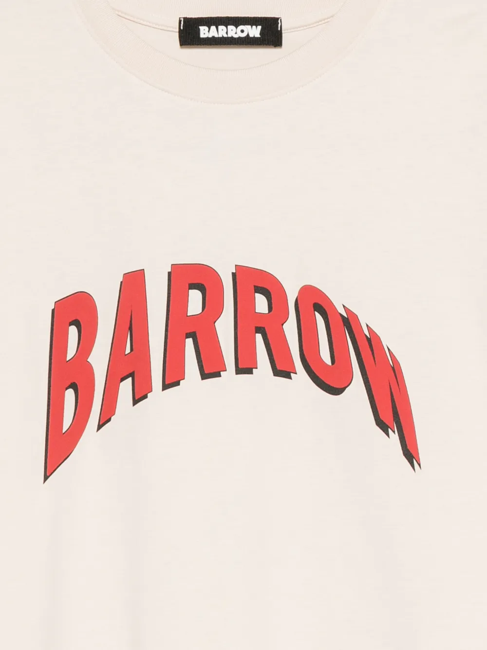 BARROW T-shirt met logoprint Beige