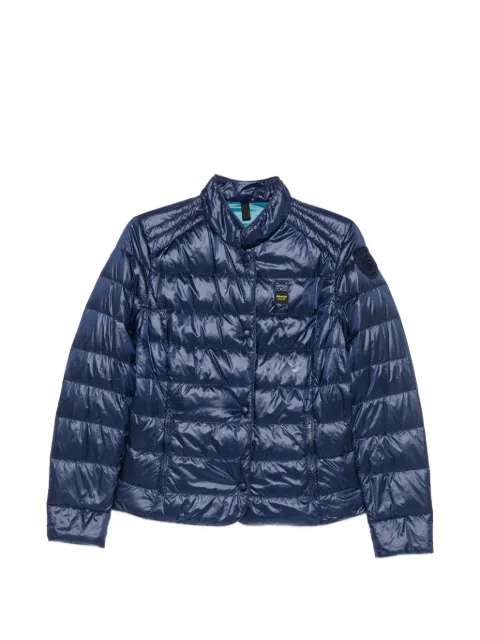 Blauer plumífero con cremallera