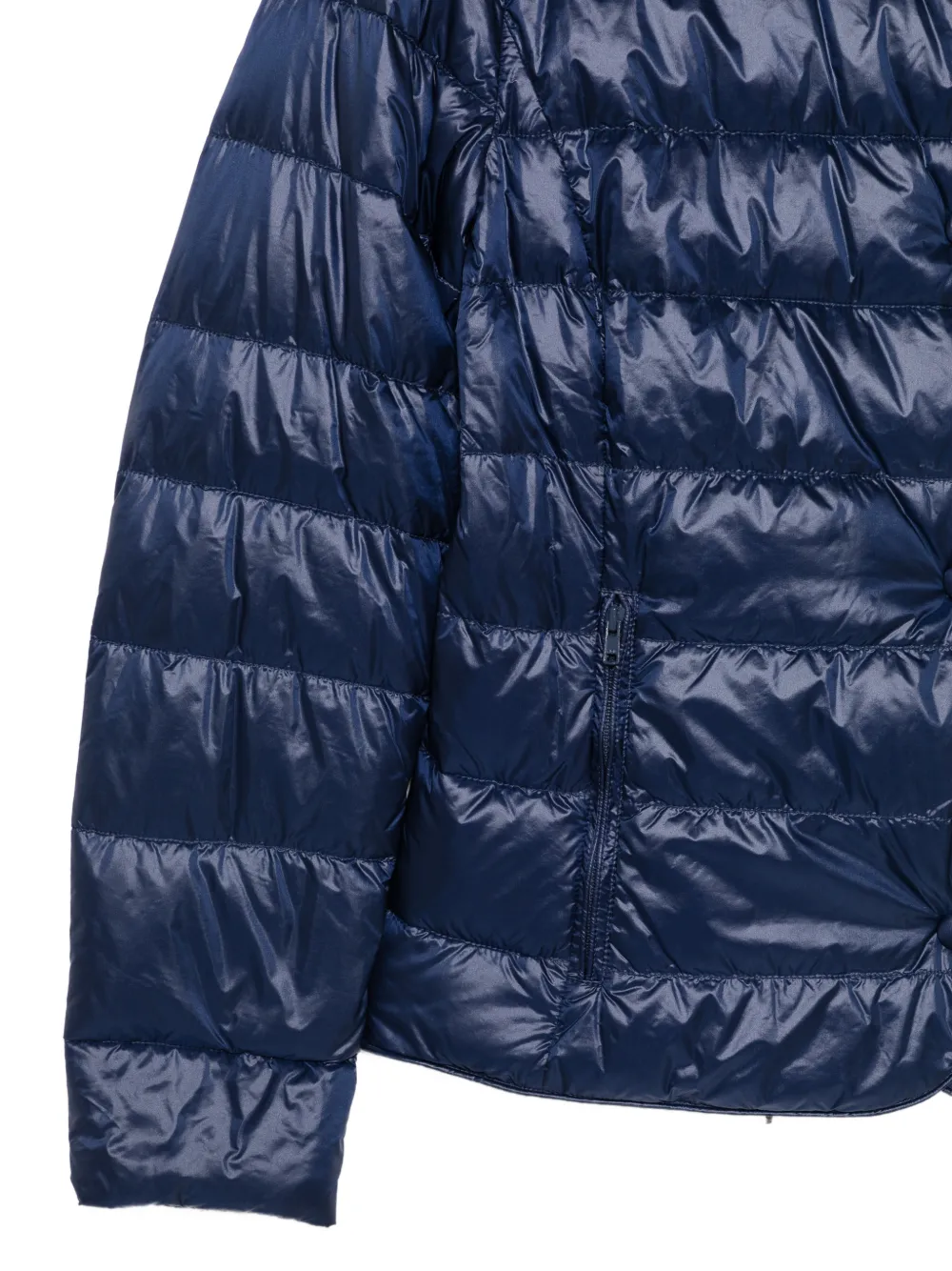 Blauer Gewatteerd jack Blauw