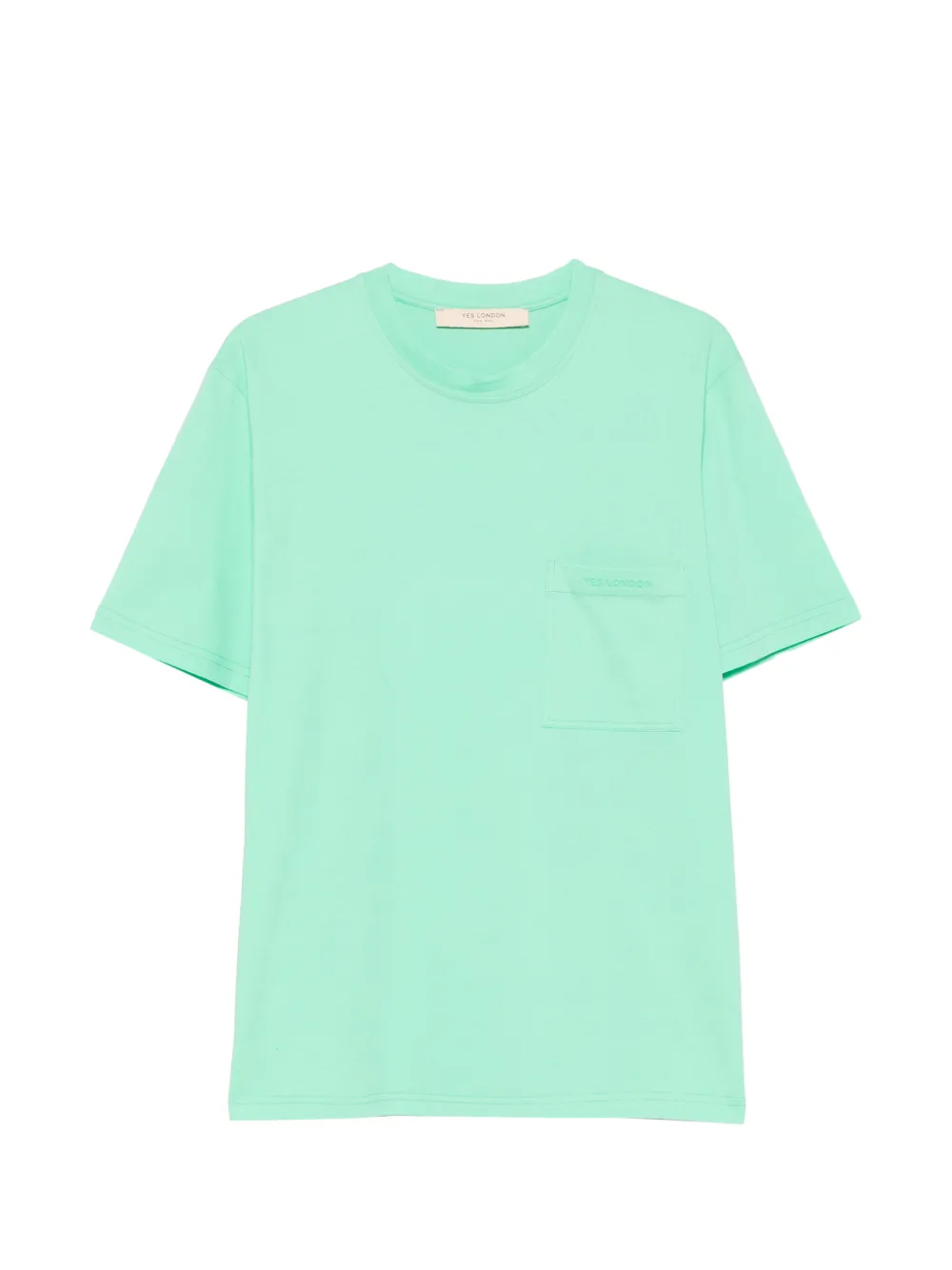 YES LONDON chest-pocket cotton T-shirt - Verde