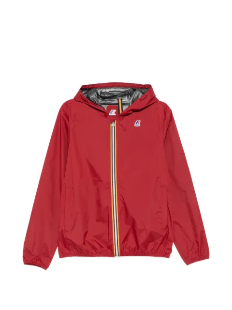 K-Way logo-patch hooded jacket