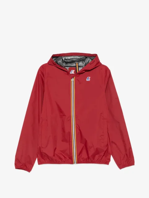 K-Way logo-patch hooded jacket