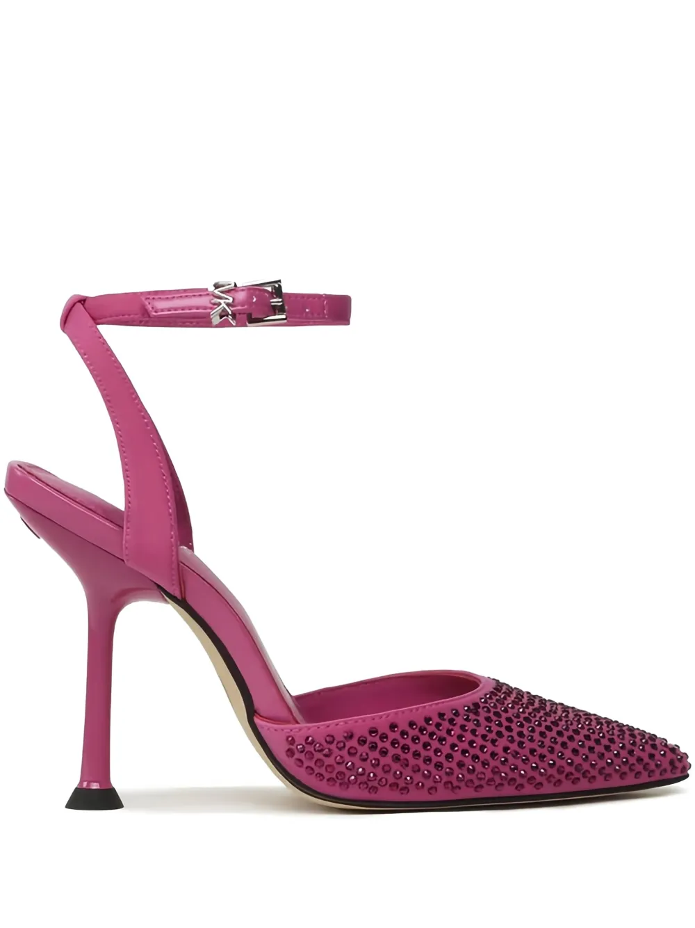 Michael Kors crystal-embellished pointed-toe sandals Pink