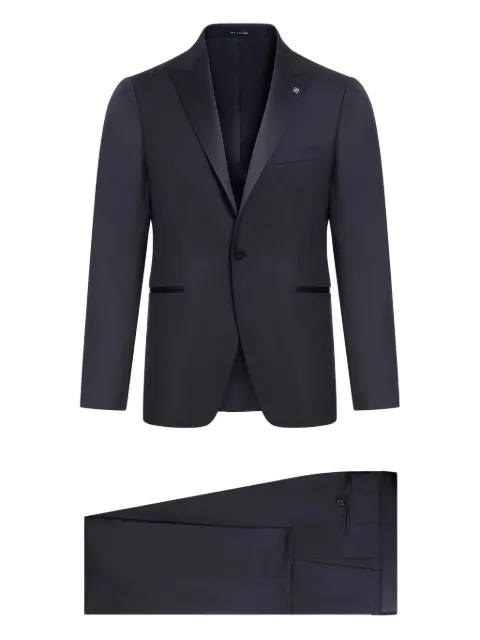 Tagliatore satin-lapel suit