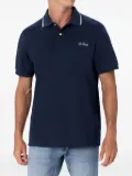 MC2 Saint Barth tipped polo shirt - Blue