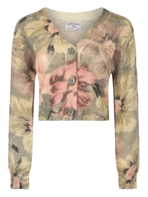 MC2 Saint Barth Lyza floral-pattern button cardigan