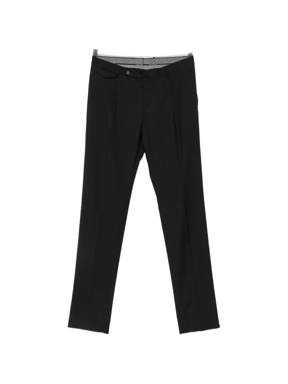 Tagliatore Super 110's pleated wool tailored trousers - Nero