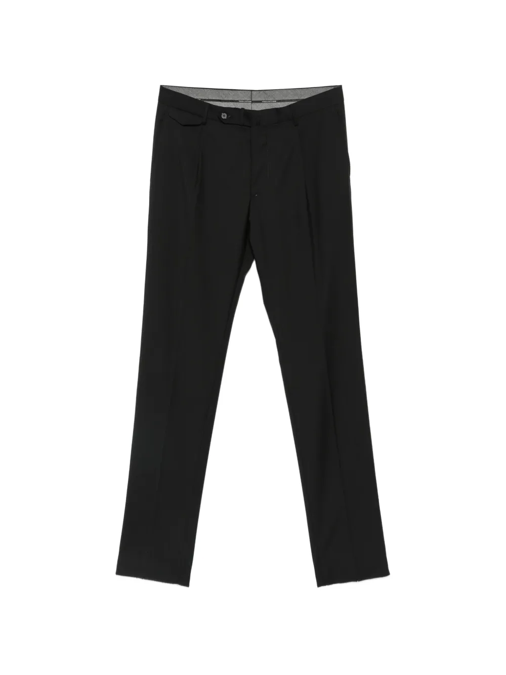 Tagliatore Super 110's pleated wool tailored trousers - Nero