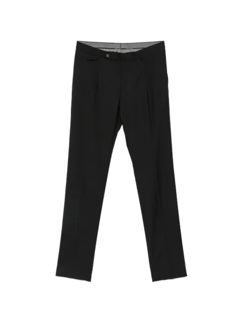 Tagliatore Super 110's pleated wool tailored trousers