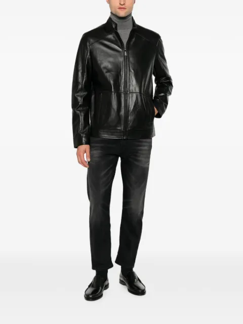 YES LONDON stud-embellished faded denim jeans