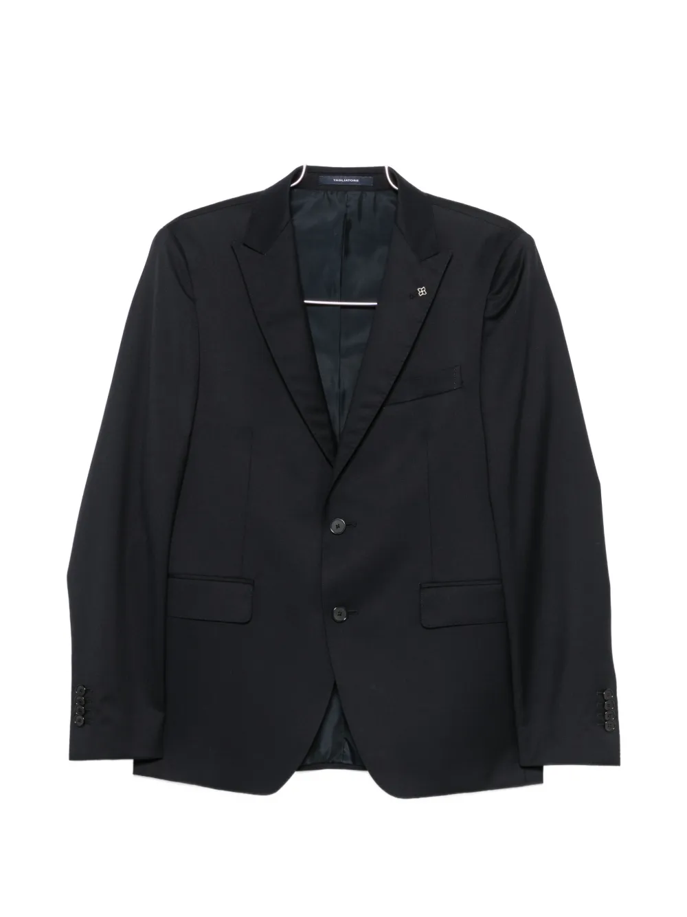 Tagliatore Super 110'S single-breasted wool suit - Blu