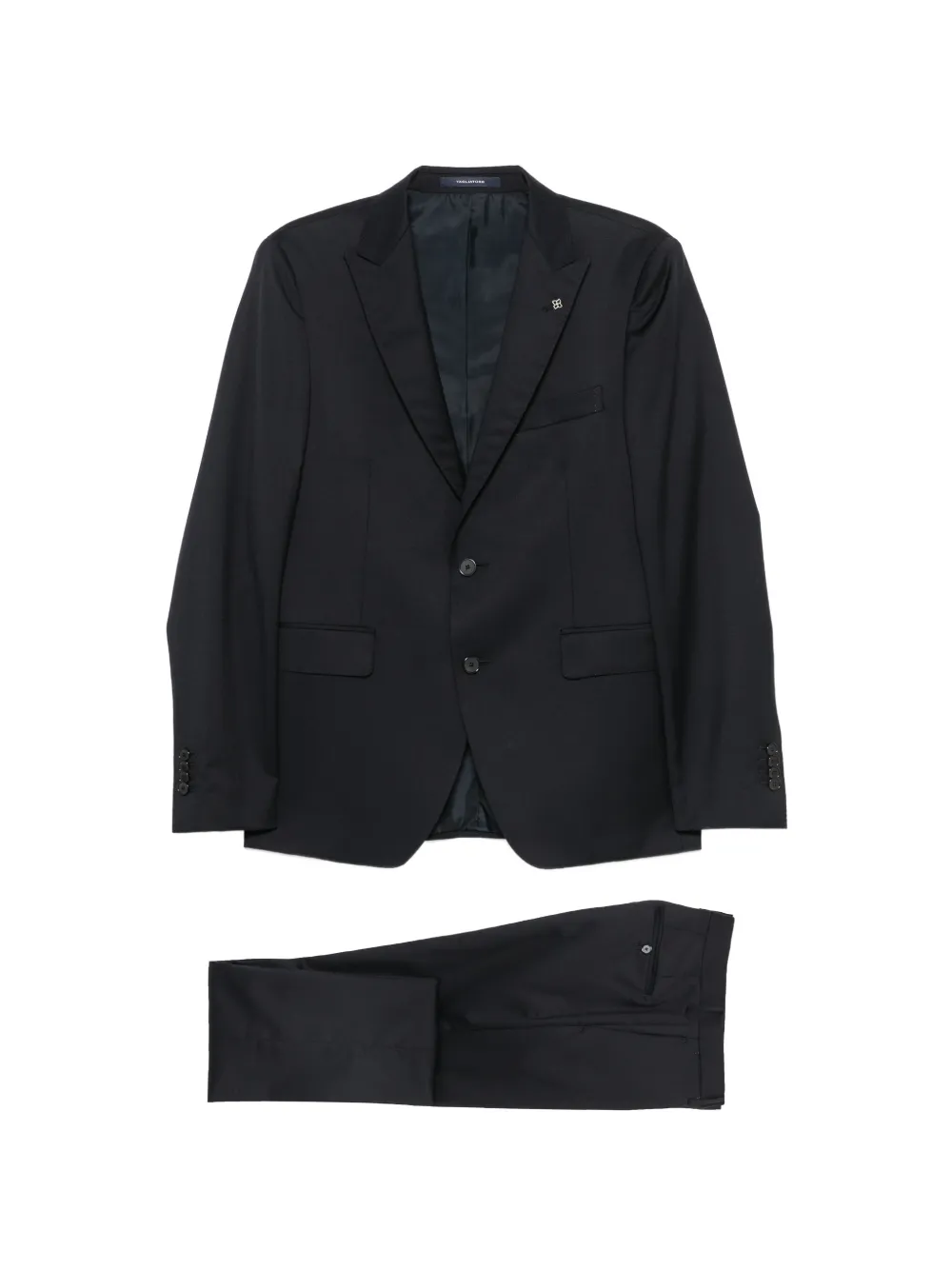 Tagliatore Super 110'S single-breasted wool suit - Blu