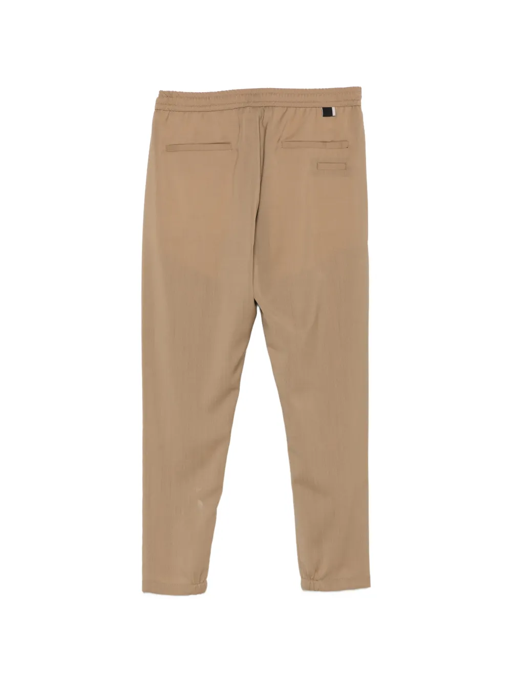Low Brand Plooibroek met elastische tailleband Beige