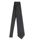 Emporio Armani eagle-motif tie - Black