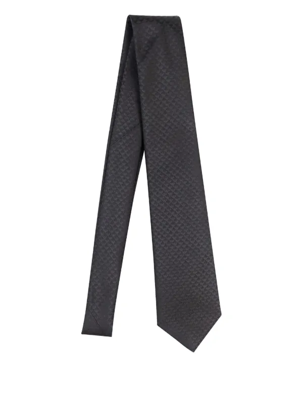 Emporio Armani イーグルモチーフ ネクタイ | ブラック | FARFETCH JP