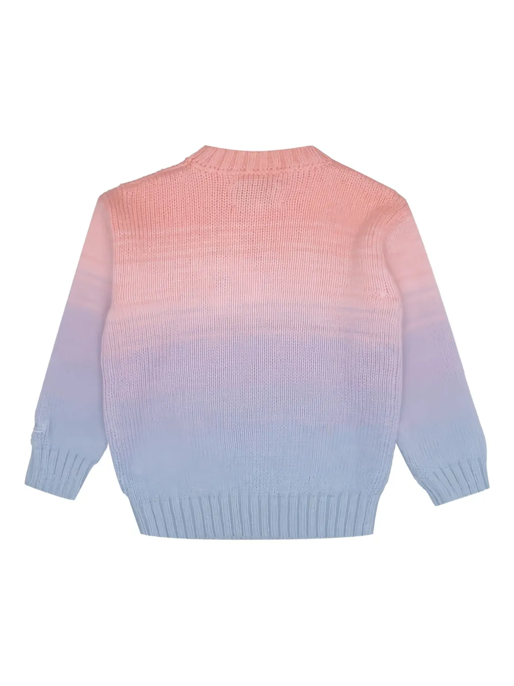 Mc2 Saint Barth Ombré Embroidered Sweater In Blue