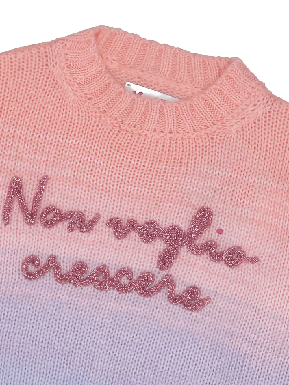 Mc2 Saint Barth Ombré Embroidered Sweater In Blue