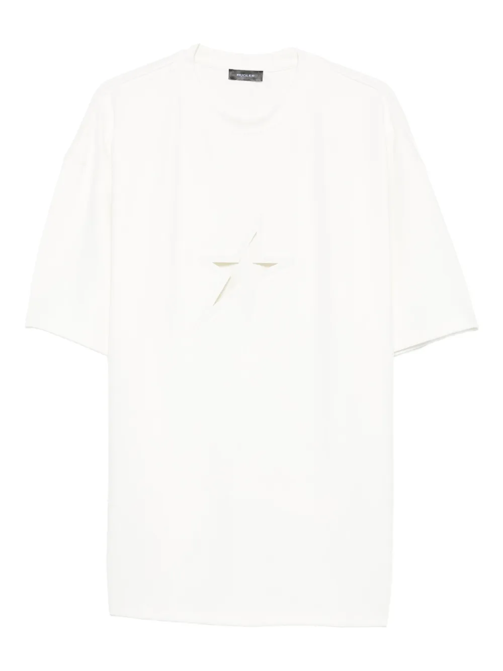 Mugler star cut-out T-shirt | White | Image 1