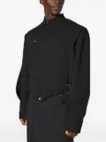 Mugler asymmetric-zip jacket - Black